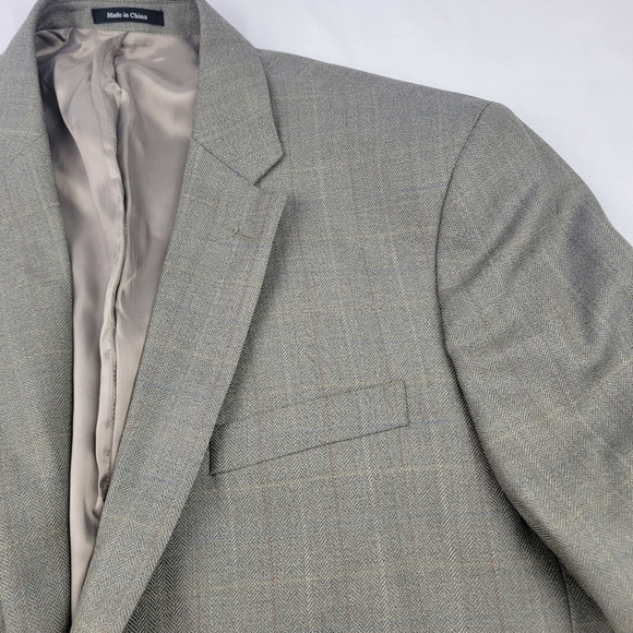 Joseph & Feiss 100% wool check sportscoat executive fit - Picture 4 of 5